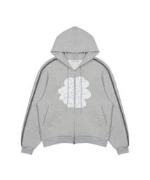 L14 ROSE HOOD ZIP-UP(GRAY)