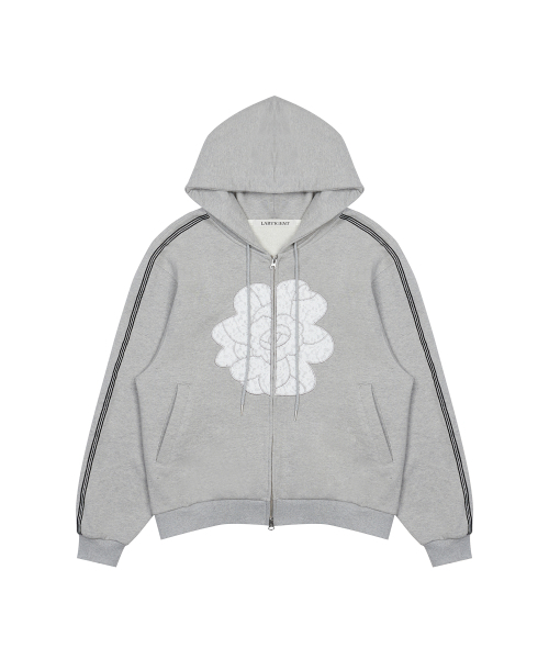 LARTIGENT(ラーティゼン)の「L14 ROSE HOOD ZIP-UP(GRAY)(パーカー・レディース・その他・FREE)」の1枚目の写真