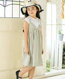 Seraph | フレンチスリーブTシャツ　キャミソールワンピースセット_ジュニア対応(ワンピース)