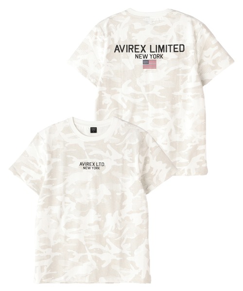 AVIREX(アヴィレックス)の「《WEB&DEPOT限定》AVIREX LIMITED NY T-SHIRT / リミテッド ニューヨーク ティーシャツ / AVIREX / アヴィレックス(Tシャツ/カットソー・メンズ・ホワイト系その他/グレー系カモフラージュ/オフホワイト/ブラック・XX-LARGE/X-LARGE/LARGE/MEDIUM)」の3枚目の写真