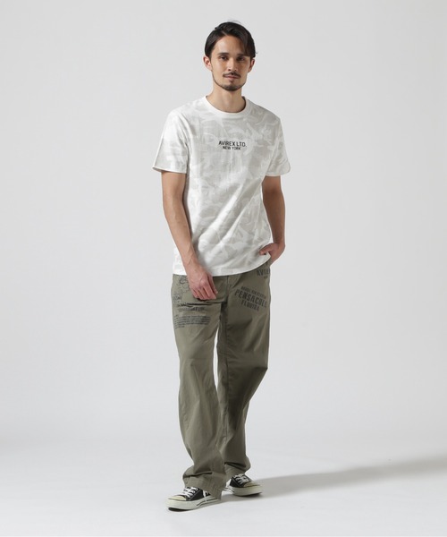 AVIREX(アヴィレックス)の「《WEB&DEPOT限定》AVIREX LIMITED NY T-SHIRT / リミテッド ニューヨーク ティーシャツ / AVIREX / アヴィレックス(Tシャツ/カットソー・メンズ・ホワイト系その他/グレー系カモフラージュ/オフホワイト/ブラック・XX-LARGE/X-LARGE/LARGE/MEDIUM)」の21枚目の写真
