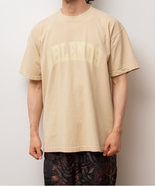 A blends(エイブレンズ)の「A blends 製品染めカレッジロゴプリントTシャツ(Tシャツ/カットソー・メンズ・グレー/ブラック/ベージュ・MEDIUM/LARGE/X-LARGE)」の17枚目の写真