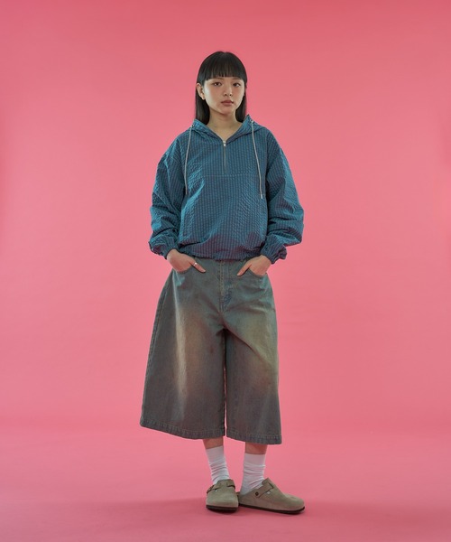 WISH FOR EVER(ウィッシュフォーエバー)の「【 3color / 3size 】DRAW CODE COLOR SCHEME ANORAK / ドローコードカラースキームアノラック(パーカー・メンズ・ピンク/ブルー/オレンジ・MEDIUM/LARGE/SMALL)」の16枚目の写真