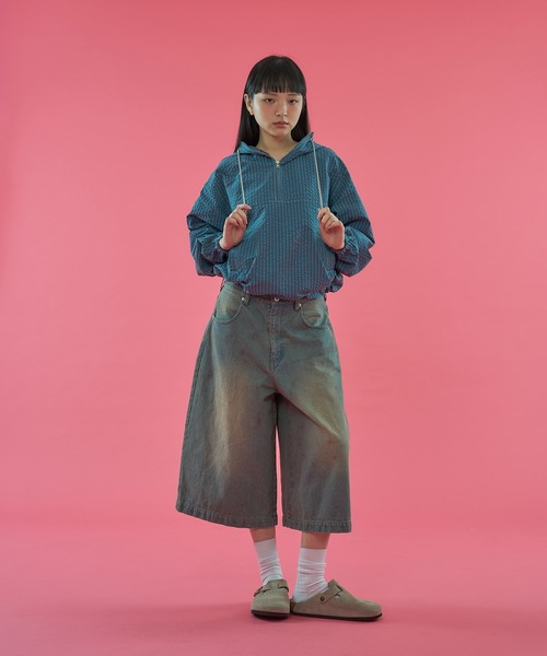 WISH FOR EVER(ウィッシュフォーエバー)の「【 3color / 3size 】DRAW CODE COLOR SCHEME ANORAK / ドローコードカラースキームアノラック(パーカー・メンズ・ピンク/ブルー/オレンジ・MEDIUM/LARGE/SMALL)」の15枚目の写真