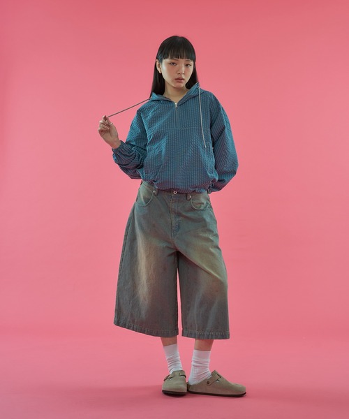 WISH FOR EVER(ウィッシュフォーエバー)の「【 3color / 3size 】DRAW CODE COLOR SCHEME ANORAK / ドローコードカラースキームアノラック(パーカー・メンズ・ピンク/ブルー/オレンジ・MEDIUM/LARGE/SMALL)」の14枚目の写真