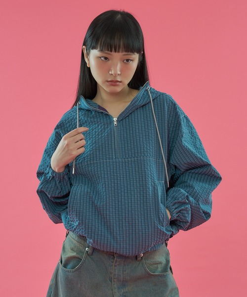 WISH FOR EVER(ウィッシュフォーエバー)の「【 3color / 3size 】DRAW CODE COLOR SCHEME ANORAK / ドローコードカラースキームアノラック(パーカー・メンズ・ピンク/ブルー/オレンジ・MEDIUM/LARGE/SMALL)」の13枚目の写真