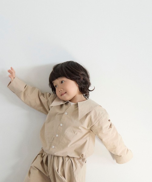 LOWRYS FARM（ローリーズファーム）の「セーラーシャツＬＳ　642963（シャツ/ブラウス・キッズ・ベージュ/ブラック/オフホワイト・120cm/110cm/130cm/150cm/140cm）」の3枚目の写真