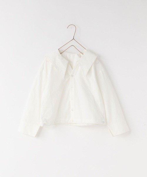 LOWRYS FARM（ローリーズファーム）の「セーラーシャツＬＳ　642963（シャツ/ブラウス・キッズ・ベージュ/ブラック/オフホワイト・120cm/110cm/130cm/150cm/140cm）」の2枚目の写真