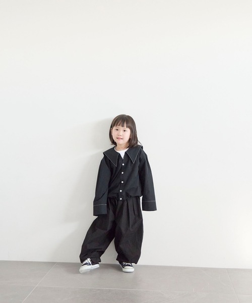 LOWRYS FARM（ローリーズファーム）の「セーラーシャツＬＳ　642963（シャツ/ブラウス・キッズ・ベージュ/ブラック/オフホワイト・120cm/110cm/130cm/150cm/140cm）」の5枚目の写真