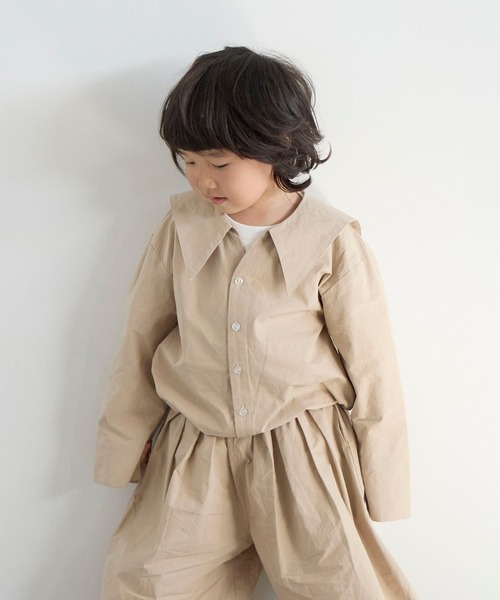 LOWRYS FARM（ローリーズファーム）の「セーラーシャツＬＳ　642963（シャツ/ブラウス・キッズ・ベージュ/ブラック/オフホワイト・120cm/110cm/130cm/150cm/140cm）」の14枚目の写真
