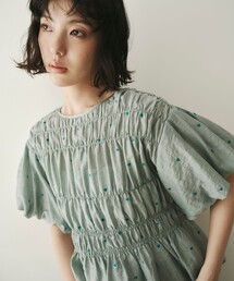 EMMEL REFINES | ＜EMMEL REFINES＞EM ハートシシュウ シャーリング ブラウス(シャツ/ブラウス)