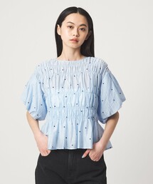 EMMEL REFINES | ＜EMMEL REFINES＞EM ハートシシュウ シャーリング ブラウス(シャツ/ブラウス)
