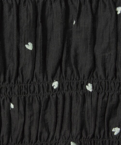 EMMEL REFINES（エメルリファインズ）の「＜EMMEL REFINES＞EM ハートシシュウ シャーリング ブラウス（シャツ/ブラウス・レディース・ライトブルー/ブラック/ライム・FREE）」の11枚目の写真