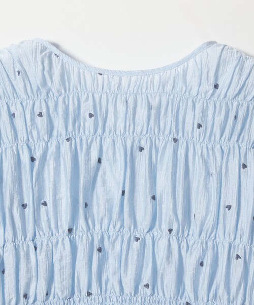 EMMEL REFINES（エメルリファインズ）の「＜EMMEL REFINES＞EM ハートシシュウ シャーリング ブラウス（シャツ/ブラウス・レディース・ライトブルー/ブラック/ライム・FREE）」の17枚目の写真