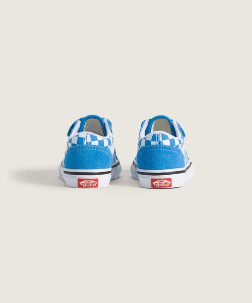 VANS(バンズ)の「トドラー オールドスクール V / Old Skool V COLOR THEORY CHECK VN000CRWFNM1(スニーカー・キッズ・ブルー・4/5/6/7/8/9/10)」の4枚目の写真