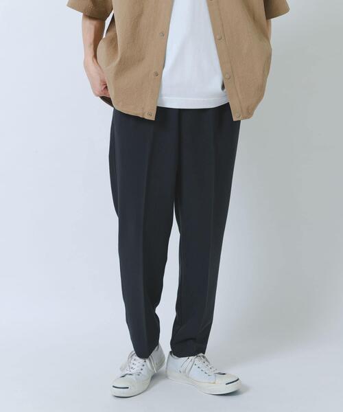 ITEMS URBANRESEARCH(アイテムズ アーバンリサーチ)の「『撥水/防汚/接触冷感』多機能 ウエスト切替 イージーパンツ(楽着シリーズ)(その他パンツ・メンズ・チャコールグレー/ネイビー/ベージュ・MEDIUM/LARGE)」の22枚目の写真