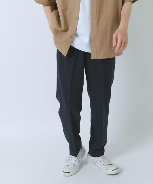 ITEMS URBANRESEARCH(アイテムズ アーバンリサーチ)の「『撥水/防汚/接触冷感』多機能 ウエスト切替 イージーパンツ(楽着シリーズ)(その他パンツ・メンズ・チャコールグレー/ネイビー/ベージュ・MEDIUM/LARGE)」の6枚目の写真