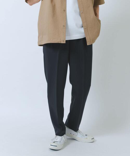 ITEMS URBANRESEARCH(アイテムズ アーバンリサーチ)の「『撥水/防汚/接触冷感』多機能 ウエスト切替 イージーパンツ(楽着シリーズ)(その他パンツ・メンズ・チャコールグレー/ネイビー/ベージュ・MEDIUM/LARGE)」の7枚目の写真
