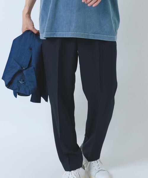 ITEMS URBANRESEARCH(アイテムズ アーバンリサーチ)の「『撥水/防汚/接触冷感』多機能 ウエスト切替 イージーパンツ(楽着シリーズ)(その他パンツ・メンズ・チャコールグレー/ネイビー/ベージュ・MEDIUM/LARGE)」の14枚目の写真