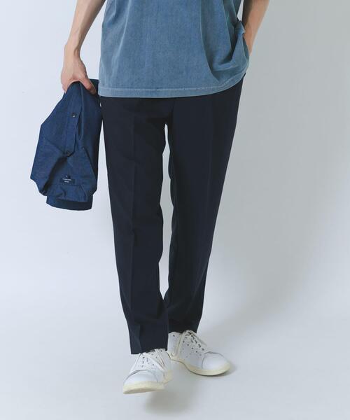 ITEMS URBANRESEARCH(アイテムズ アーバンリサーチ)の「『撥水/防汚/接触冷感』多機能 ウエスト切替 イージーパンツ(楽着シリーズ)(その他パンツ・メンズ・チャコールグレー/ネイビー/ベージュ・MEDIUM/LARGE)」の5枚目の写真