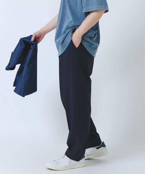 ITEMS URBANRESEARCH(アイテムズ アーバンリサーチ)の「『撥水/防汚/接触冷感』多機能 ウエスト切替 イージーパンツ(楽着シリーズ)(その他パンツ・メンズ・チャコールグレー/ネイビー/ベージュ・MEDIUM/LARGE)」の6枚目の写真