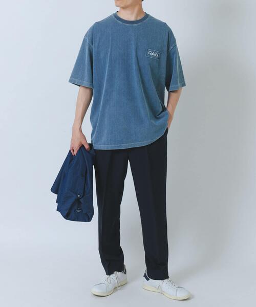 ITEMS URBANRESEARCH(アイテムズ アーバンリサーチ)の「『撥水/防汚/接触冷感』多機能 ウエスト切替 イージーパンツ(楽着シリーズ)(その他パンツ・メンズ・チャコールグレー/ネイビー/ベージュ・MEDIUM/LARGE)」の7枚目の写真