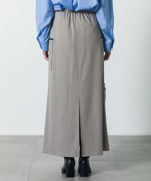 CITY TOKYO(シティトウキョウ)の「【CITY TOKYO/シティートウキョウ】タッキングカーゴスカート(スカート・レディース・ベージュ/ブラック・1/2)」の19枚目の写真