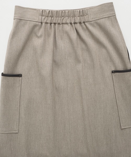 CITY TOKYO(シティトウキョウ)の「【CITY TOKYO/シティートウキョウ】タッキングカーゴスカート(スカート・レディース・ベージュ/ブラック・1/2)」の11枚目の写真