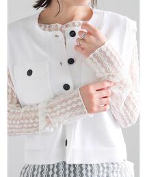 Te chichi（テチチ）の「ストレッチレーストップス《2026 spring catalog item》（Tシャツ/カットソー）」