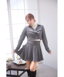 MISTREASS（ミストレアス）の「Dot Frocky Tweed Mini Skirt（スカート）」