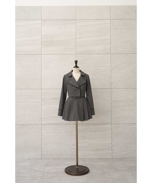 MISTREASS(ミストレアス)の「Dot Frocky Tweed Mini Skirt(スカート・レディース・ブラック・FREE)」の4枚目の写真