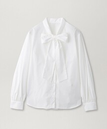 【ON/OFF着回し】ハイカウントボウタイブラウス