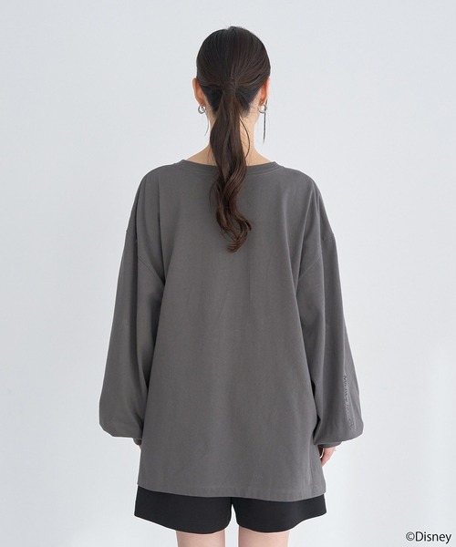Disney(ディズニー)の「Disney/アソートプリントロンTEE(Tシャツ/カットソー・レディース・チャコールグレー/ブラウン/グリーン/ピンク/ライトブルー/ラベンダー・FREE)」の16枚目の写真