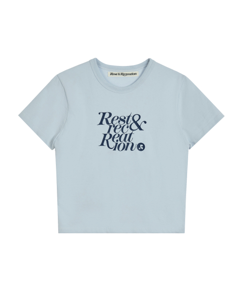 Rest&Recreation(レストアンドレクリエーション)の「BASIC LOGO T-SHIRT - LIGHT BLUE(Tシャツ/カットソー・レディース・その他・ONE)」の1枚目の写真