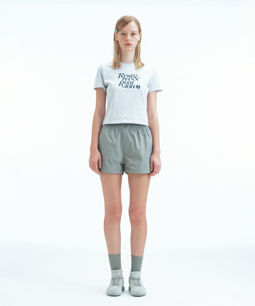 Rest&Recreation(レストアンドレクリエーション)の「BASIC LOGO T-SHIRT - LIGHT BLUE(Tシャツ/カットソー・レディース・その他・ONE)」の3枚目の写真