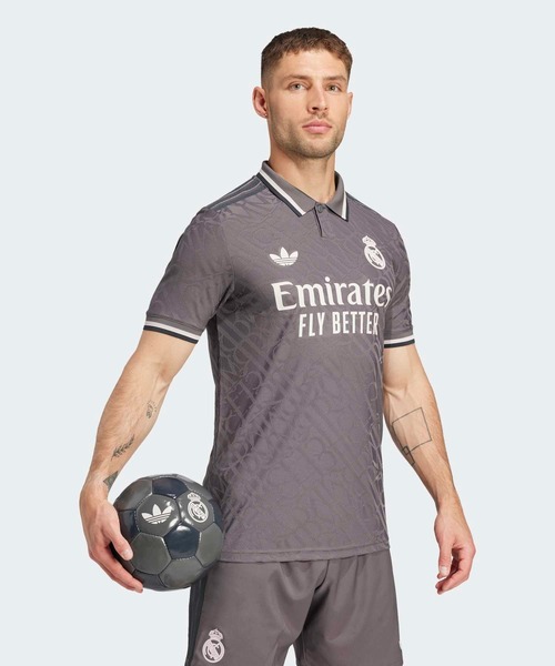 レアル・マドリード adidas グレーシャツ 23-24 3rd ユニフォーム adidas レアルマドリード 24/25 ユニフォーム サード 半袖 レプリカ
