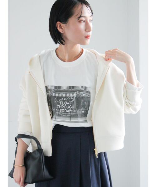 Te chichi（テチチ）の「フォトプリントロングスリーブTシャツ（Tシャツ/カットソー・レディース・ブラック/オフホワイト・F）」の18枚目の写真