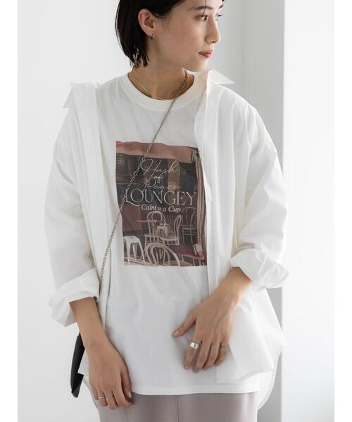 Te chichi（テチチ）の「フォトプリントロングスリーブTシャツ（Tシャツ/カットソー・レディース・ブラック/オフホワイト・F）」の12枚目の写真