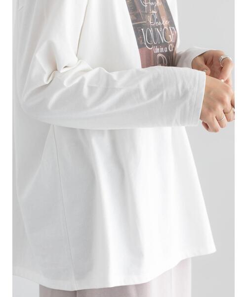 Te chichi（テチチ）の「フォトプリントロングスリーブTシャツ（Tシャツ/カットソー・レディース・ブラック/オフホワイト・F）」の16枚目の写真