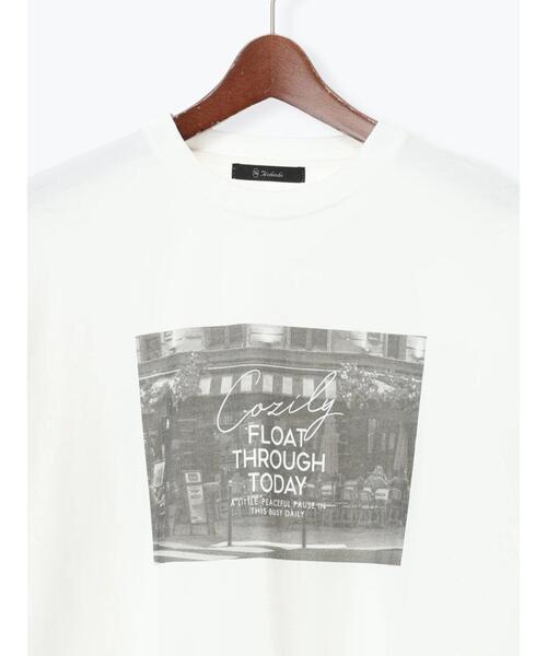 Te chichi（テチチ）の「フォトプリントロングスリーブTシャツ（Tシャツ/カットソー・レディース・ブラック/オフホワイト・F）」の8枚目の写真