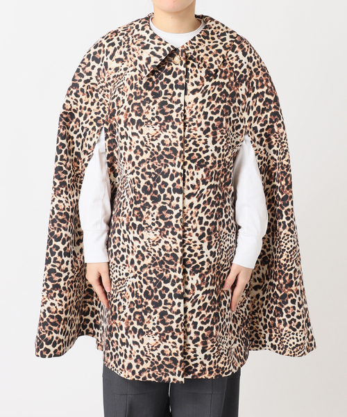 Bonum(ボナム)の「LEOPARD CAPE SPRING コート(ポンチョ・レディース・ブラウン・FREE)」の16枚目の写真