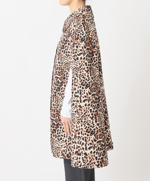 Bonum(ボナム)の「LEOPARD CAPE SPRING コート(ポンチョ・レディース・ブラウン・FREE)」の17枚目の写真