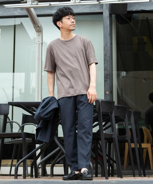 URBAN RESEARCH ROSSO MEN（アーバンリサーチロッソメン）の「『マシンウォッシャブル』『XLサイズあり』ハイクオリティショートスリーブウールTシャツ（Tシャツ/カットソー・メンズ・ブラック/グレー系その他/ネイビー・X-LARGE/LARGE/MEDIUM）」の12枚目の写真