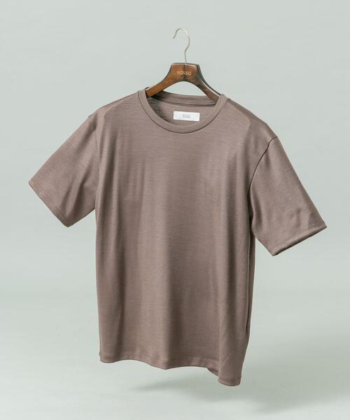 URBAN RESEARCH ROSSO MEN（アーバンリサーチロッソメン）の「『マシンウォッシャブル』『XLサイズあり』ハイクオリティショートスリーブウールTシャツ（Tシャツ/カットソー・メンズ・ブラック/グレー系その他/ネイビー・X-LARGE/LARGE/MEDIUM）」の13枚目の写真