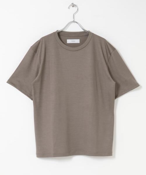 URBAN RESEARCH ROSSO MEN（アーバンリサーチロッソメン）の「『マシンウォッシャブル』『XLサイズあり』ハイクオリティショートスリーブウールTシャツ（Tシャツ/カットソー・メンズ・ブラック/グレー系その他/ネイビー・X-LARGE/LARGE/MEDIUM）」の14枚目の写真