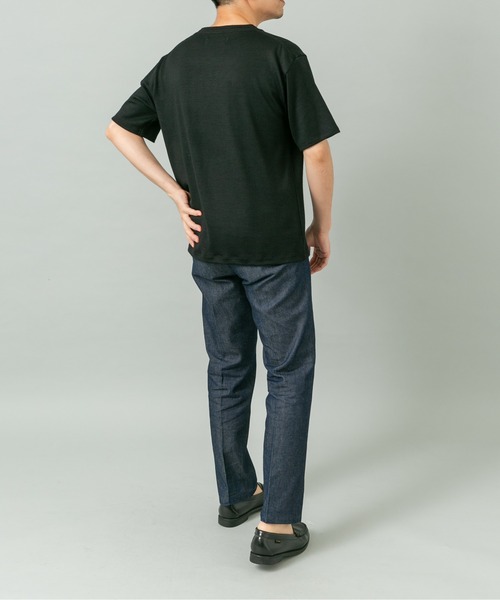 URBAN RESEARCH ROSSO MEN（アーバンリサーチロッソメン）の「『XLサイズあり』ハイクオリティショートスリーブウールTシャツ（Tシャツ/カットソー・メンズ・ブラック/グレー系その他/ネイビー・X-LARGE/LARGE/MEDIUM）」の9枚目の写真