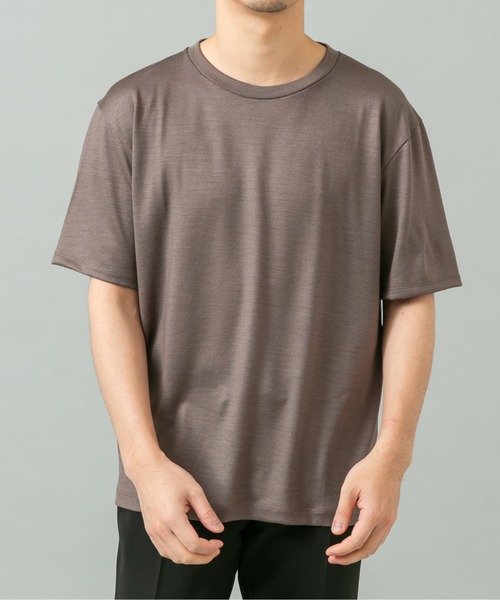 URBAN RESEARCH ROSSO MEN（アーバンリサーチロッソメン）の「『XLサイズあり』ハイクオリティショートスリーブウールTシャツ（Tシャツ/カットソー・メンズ・ブラック/グレー系その他/ネイビー・X-LARGE/LARGE/MEDIUM）」の11枚目の写真