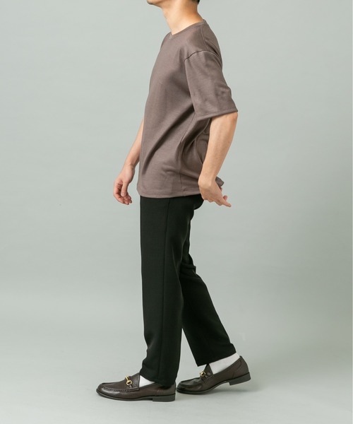 URBAN RESEARCH ROSSO MEN（アーバンリサーチロッソメン）の「『XLサイズあり』ハイクオリティショートスリーブウールTシャツ（Tシャツ/カットソー・メンズ・ブラック/グレー系その他/ネイビー・X-LARGE/LARGE/MEDIUM）」の14枚目の写真