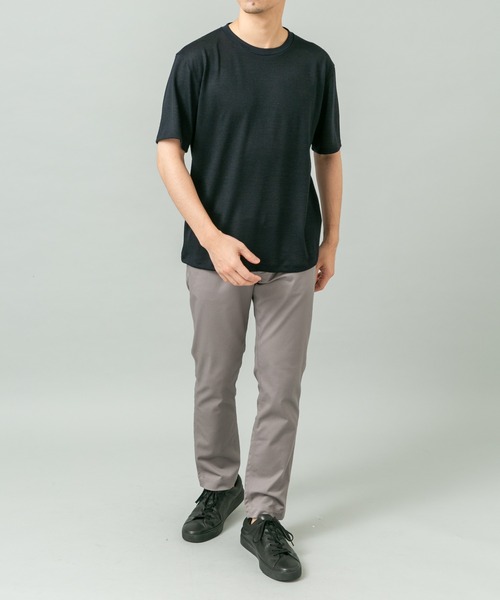 URBAN RESEARCH ROSSO MEN（アーバンリサーチロッソメン）の「『XLサイズあり』ハイクオリティショートスリーブウールTシャツ（Tシャツ/カットソー・メンズ・ブラック/グレー系その他/ネイビー・X-LARGE/LARGE/MEDIUM）」の17枚目の写真