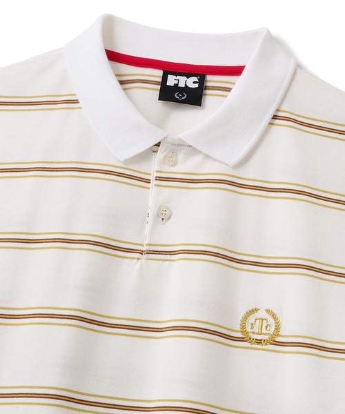 FTC（エフティーシー）の「STRIPE POLO（ポロシャツ・メンズ・イエロー/ネイビー/ホワイト・X-LARGE/LARGE/MEDIUM）」の4枚目の写真